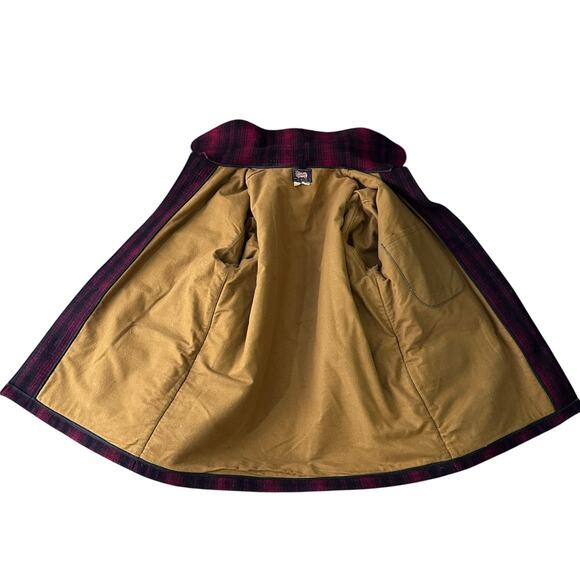 Vintage Woolrich Jacket Men’s 44 Red Black Plaid Wool 30s 40s Hunting Coat Heavy - Picture 6 of 13